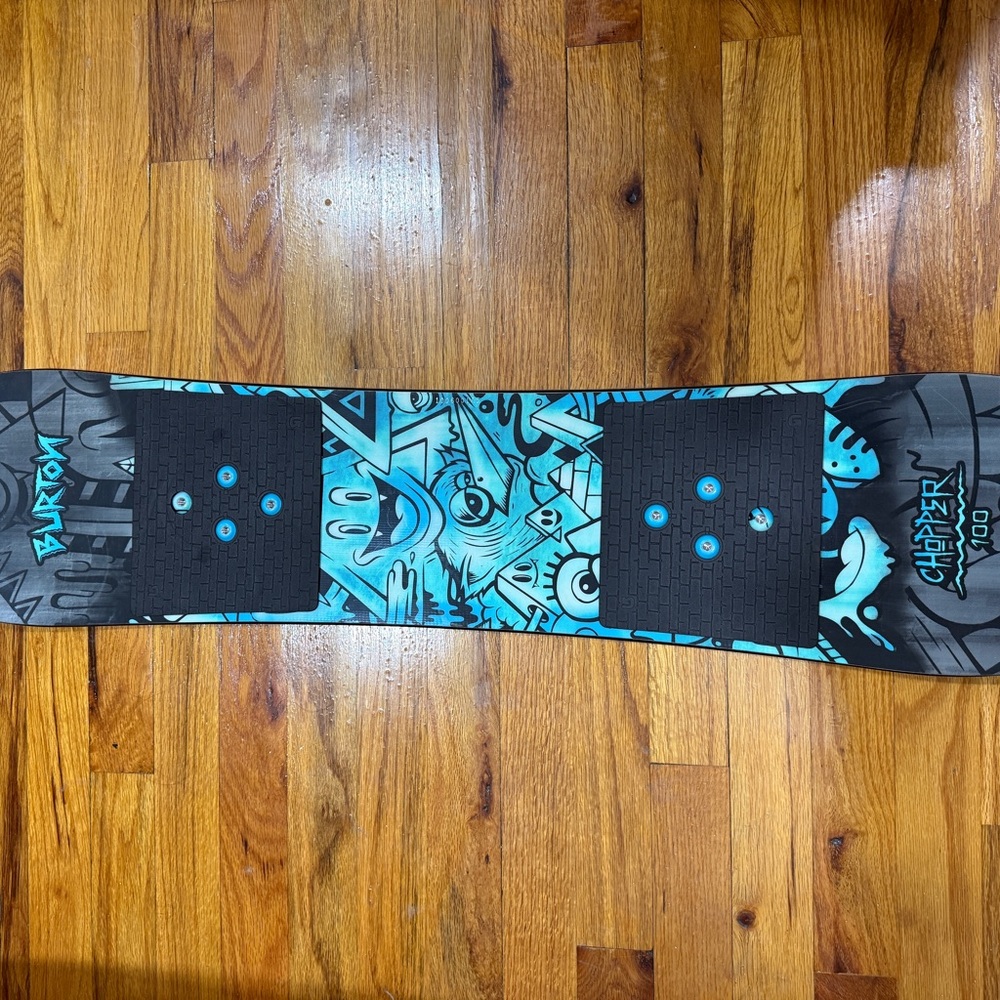 Burton Chopper Snowboard with Blue and Black Graphics